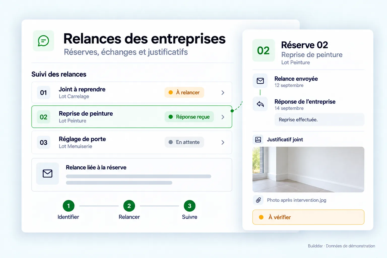Ilustración del módulo recordatorios a las empresas en Builddar